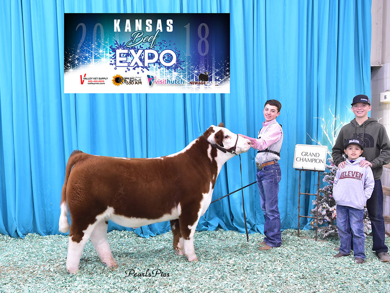 Champion Hereford // 2018 Kansas Beef Expo // Drager Family